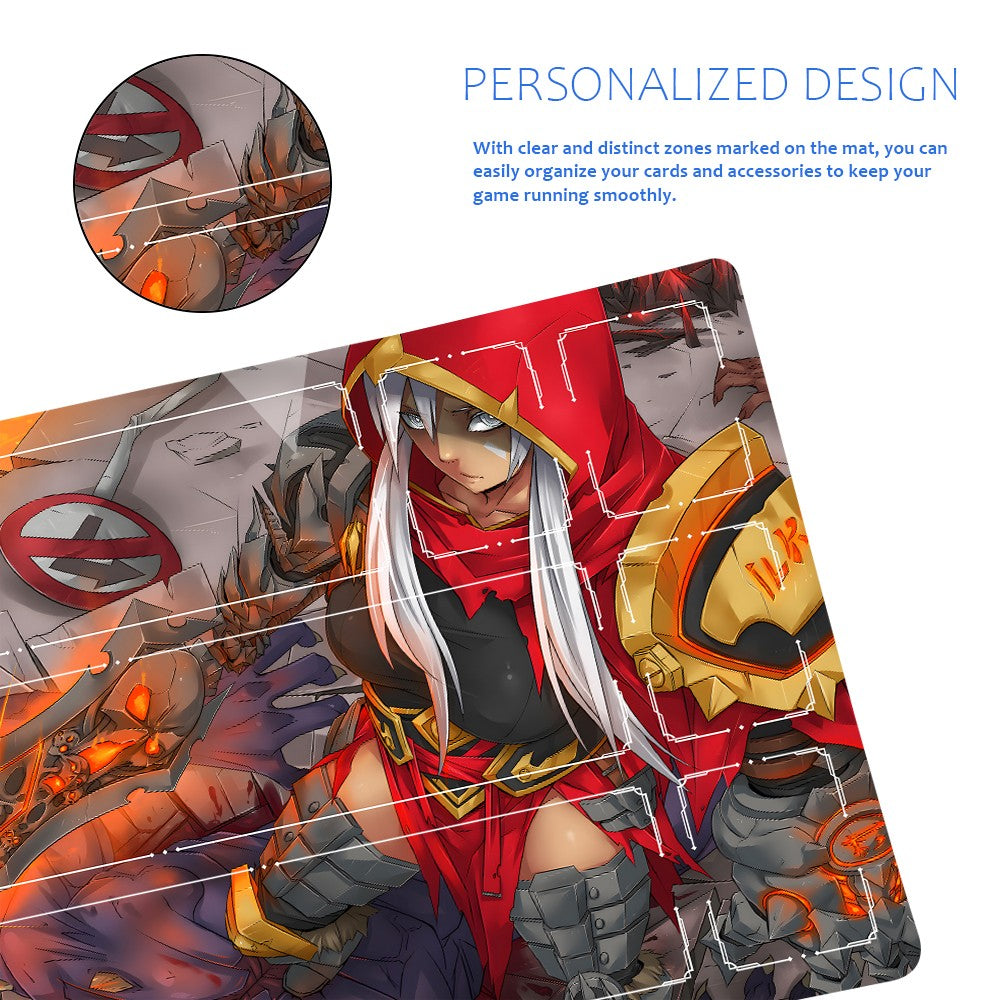 Riven - League Of Legends Riftbound Playmat 24x14 in + Free Storage Bag