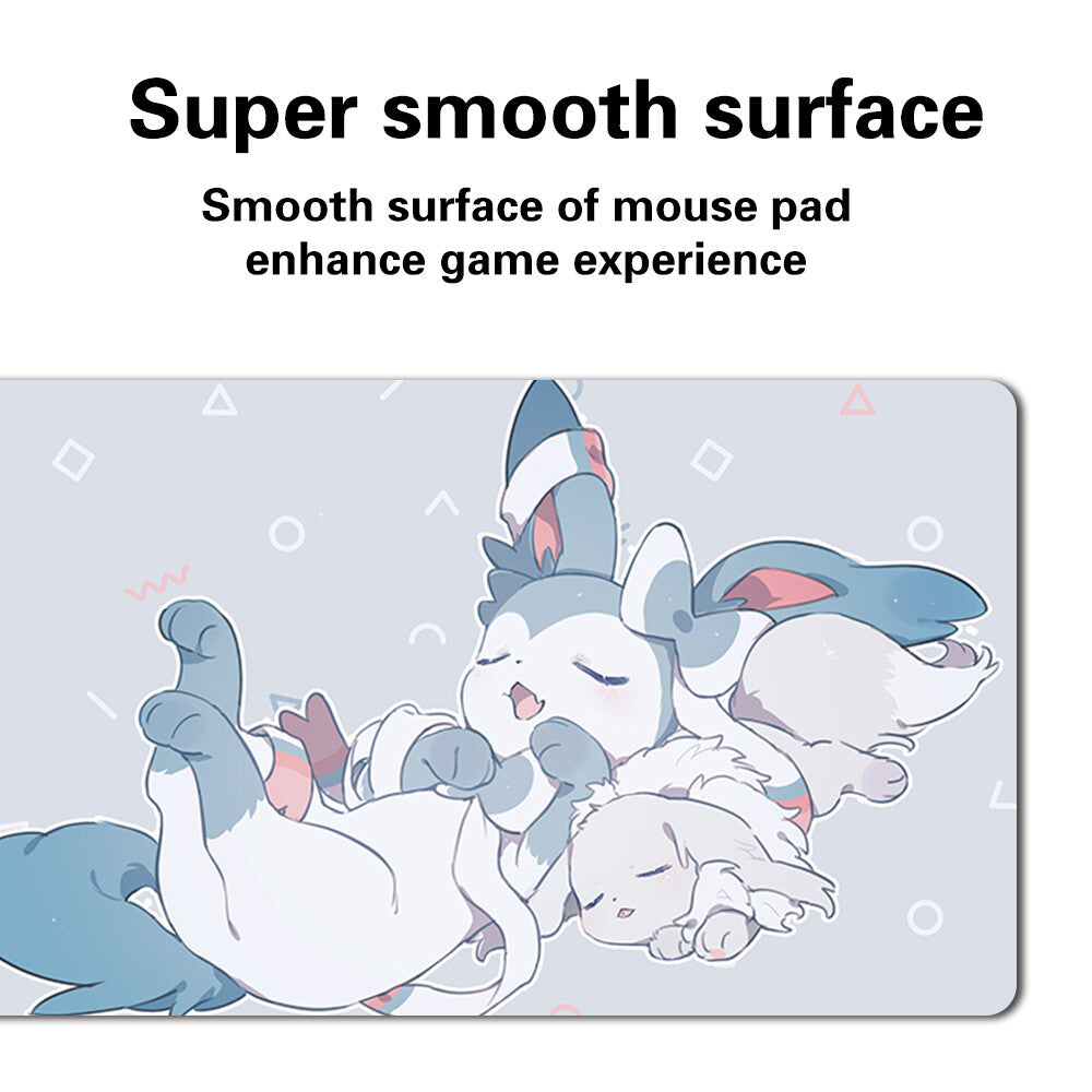 580636 - Board Game Pokemon Eevee Playmat Stitched Edge Games Mousepad Play Mat of TCG