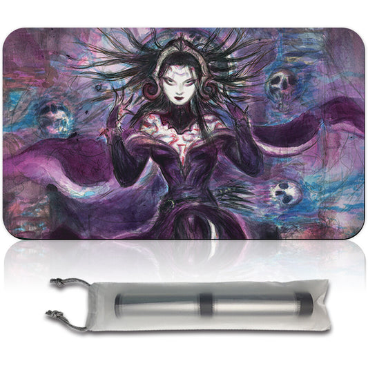LILIANA, DREADHORDE GENERAL- Board Game MTG Playmat Magic The Gathering Playmat Stitched Edge