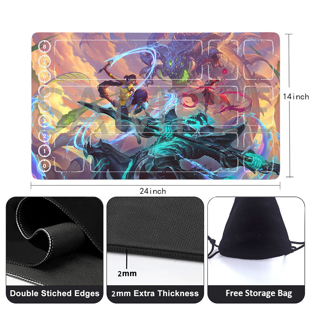 League Of Legends Riftbound Playmat 24x14 in + Free Storage Bag - 1335459