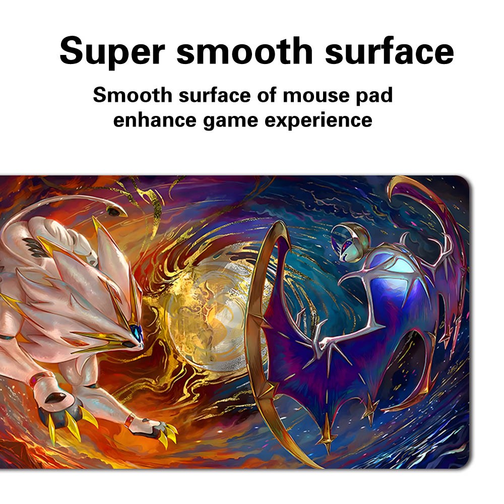 640673 - Board Game Pokemon Solgaleo Playmat Stitched Edge Games Mousepad Play Mat of TCG