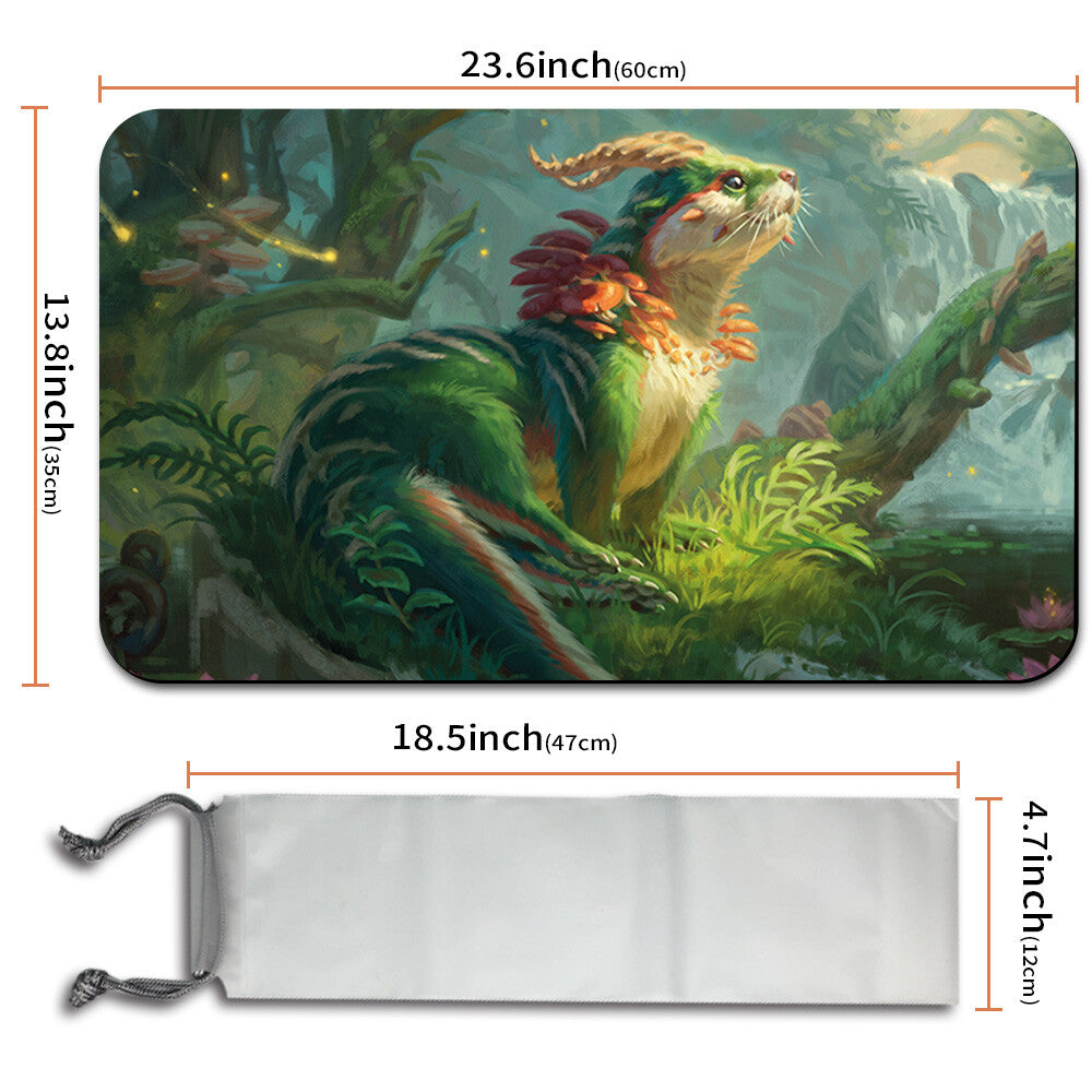 ELUSIVE OTTER - Magic The Gathering MTG Playmat TCG CCG MTG Playmat Stitched Edge