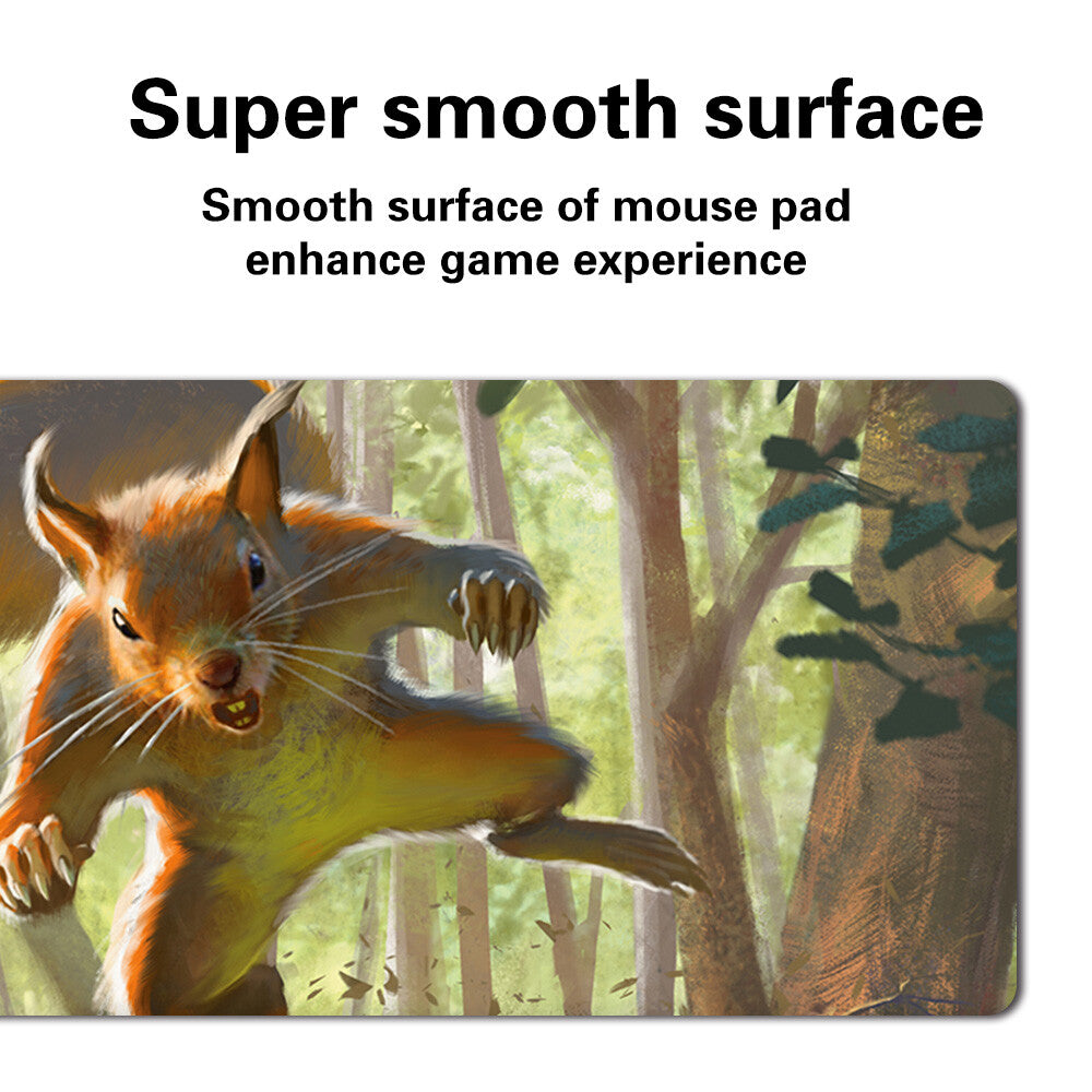 Squirrel Token - Board Game MTG Playmat Table Mat Games Mousepad Play Mat of TCG Stitched Edge