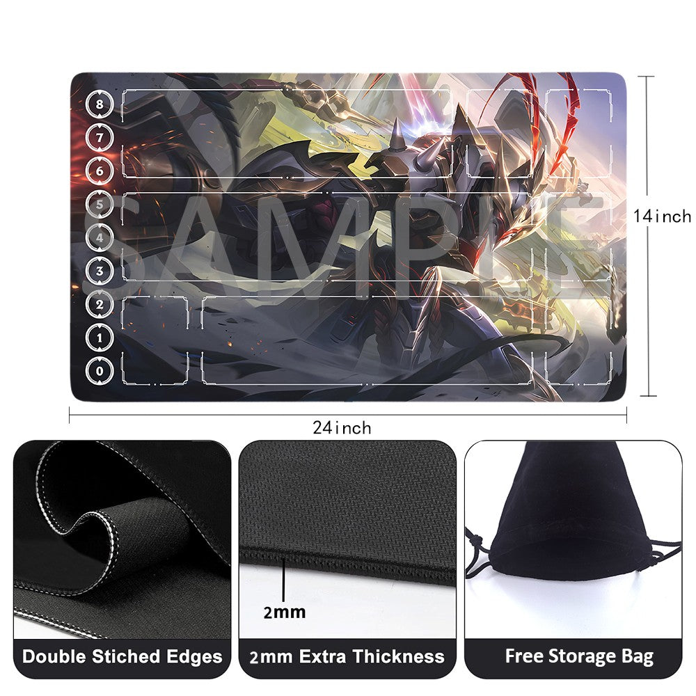 Darius - League Of Legends Riftbound Playmat 24x14 in + Free Storage Bag