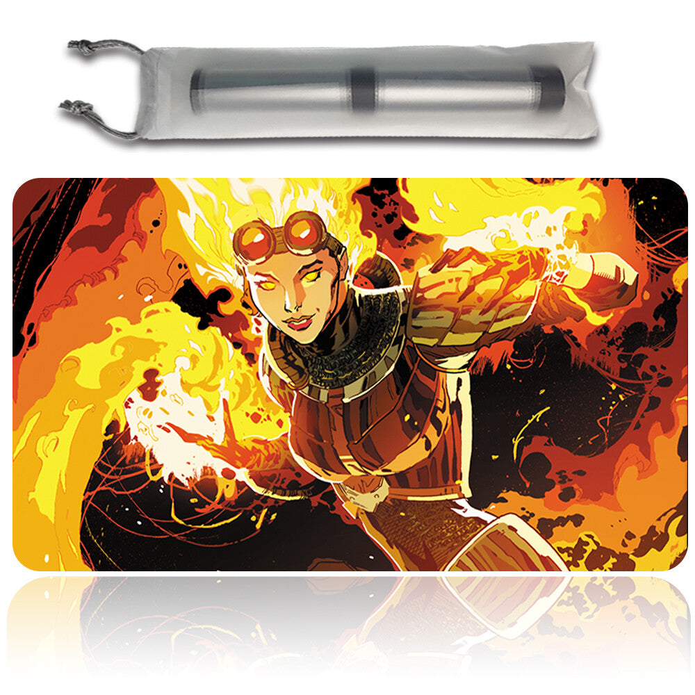 Chandra Nalaar Idw - Magic The Gathering Playmat TCG CCG MTG Playmat Stitched Edge