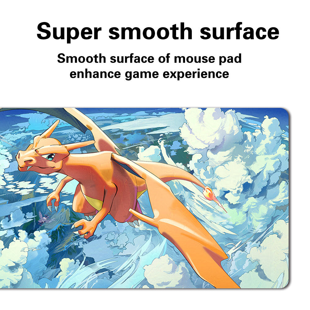 379677 - Board Game Pokemon Charizard Playmat Stitched Edge Games Mousepad Play Mat of TCG