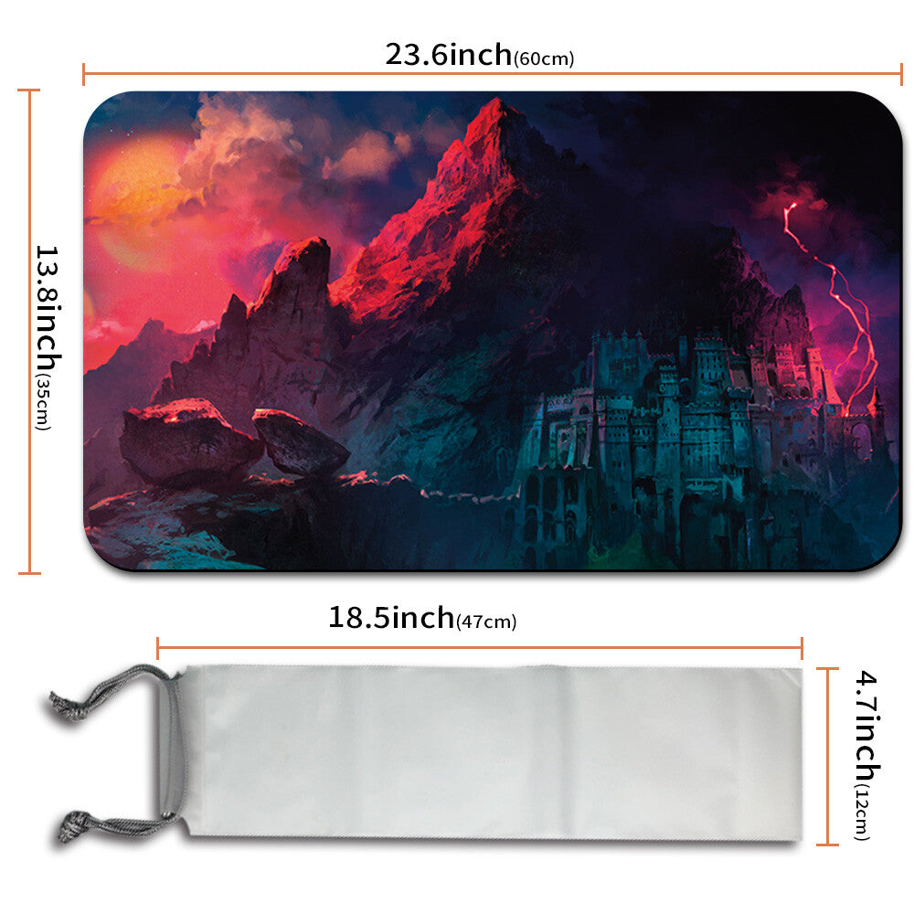MOUNTAIN - Magic The Gathering MTG Playmat TCG CCG MTG Playmat Stitched Edge