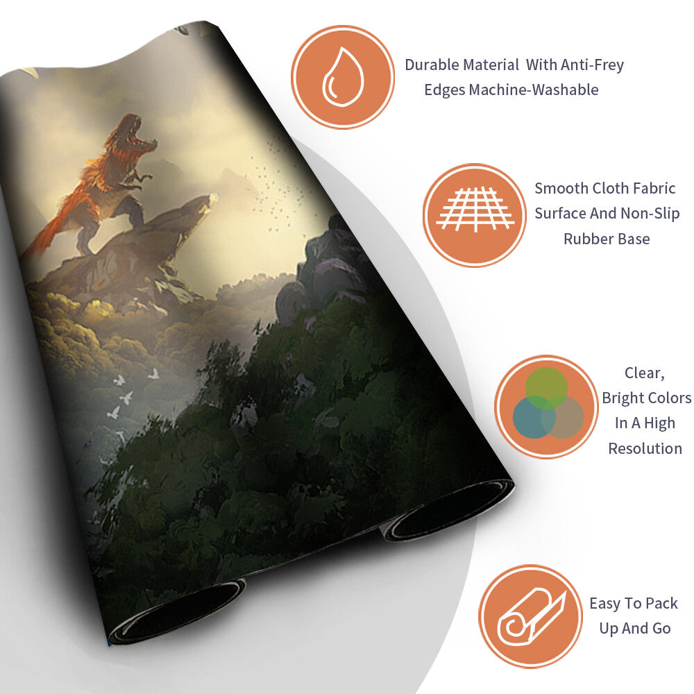 Rootbound Crag - Magic The Gathering MTG Playmat TCG CCG MTG Playmat Stitched Edge