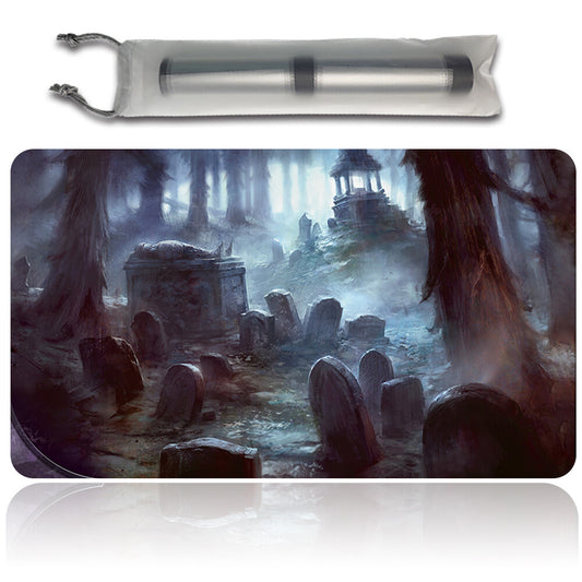 Haunted-Fengraf - Magic The Gathering MTG Playmat TCG CCG MTG Playmat Stitched Edge