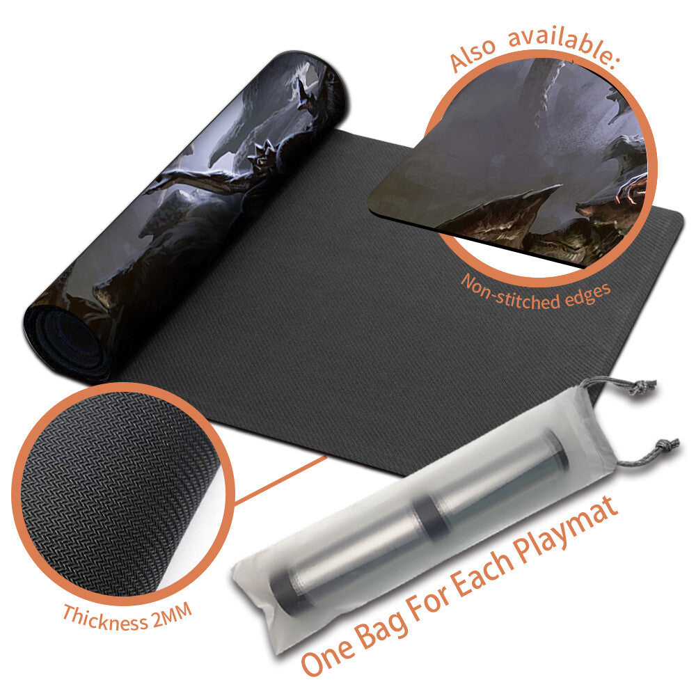 Sheoldred, Whispering One - Magic The Gathering MTG Playmat TCG CCG MTG Playmat Stitched Edge