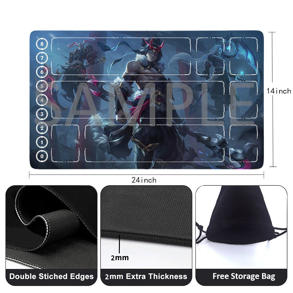 Kayn - League Of Legends Riftbound Playmat 24x14 in + Free Storage Bag