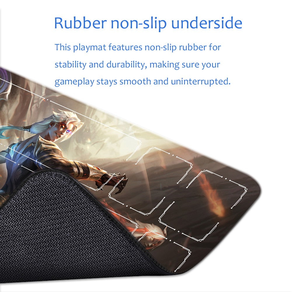 Kayn - League Of Legends Riftbound Playmat 24x14 in + Free Storage Bag