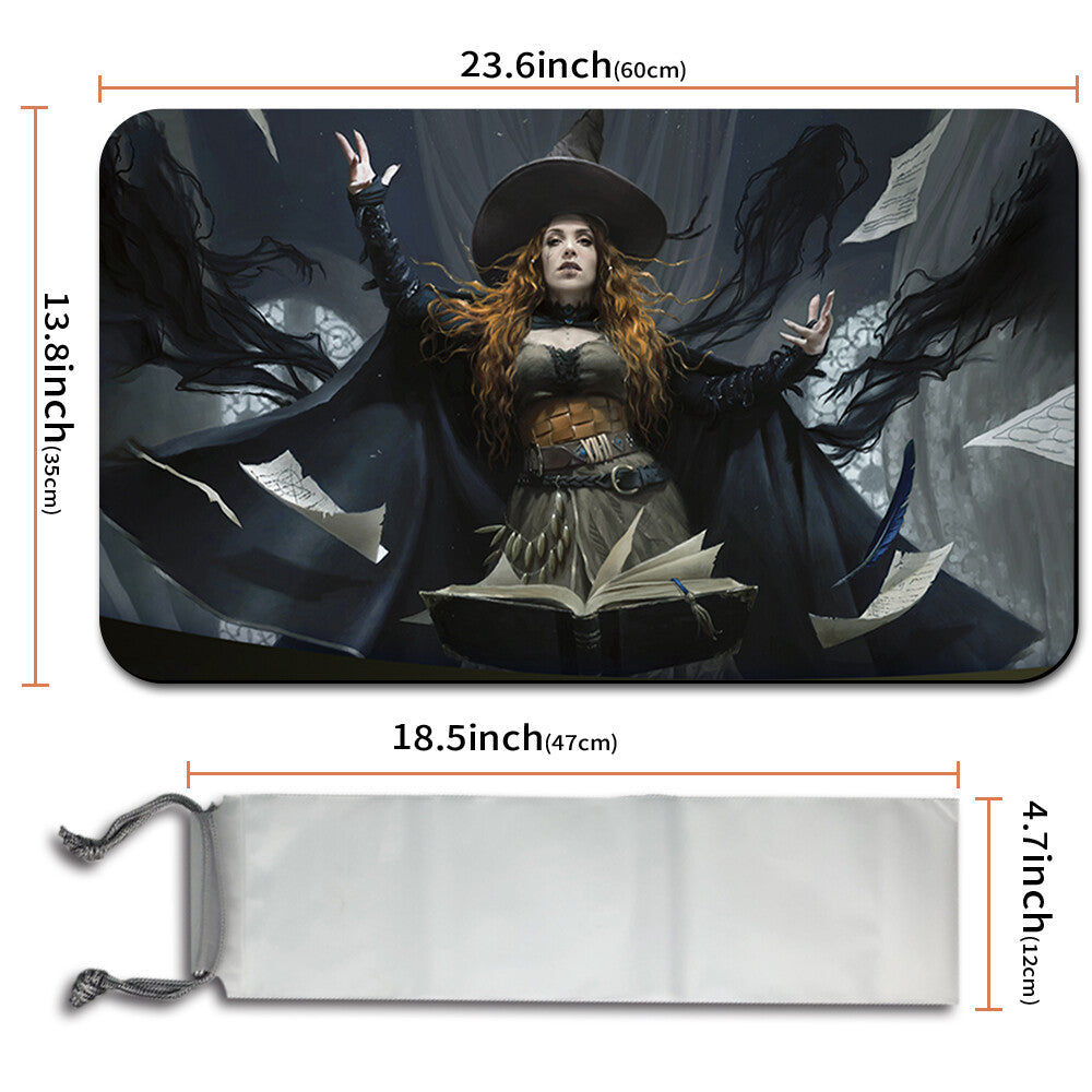 TASHA, THE WITCH QUEEN - Magic The Gathering Playmat MTG CCG TCG Playmat Stitched Edge