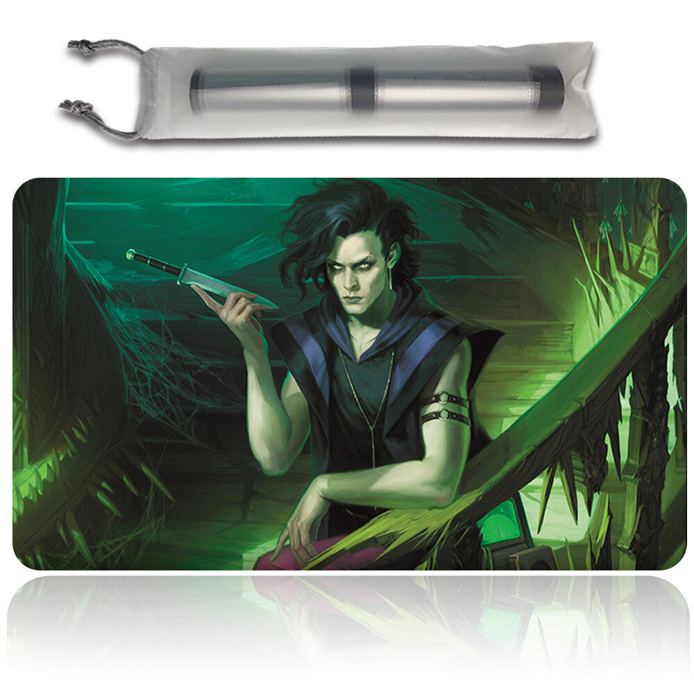 WINTER, MISANTHROPIC GUIDE - Magic The Gathering MTG Playmat TCG CCG MTG Playmat Stitched Edge