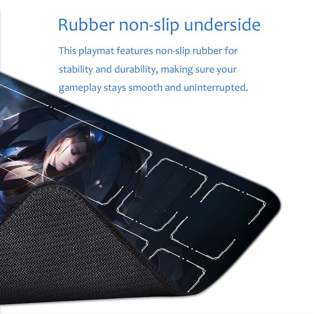 Ashe - League Of Legends Riftbound Playmat 24x14 in + Free Storage Bag