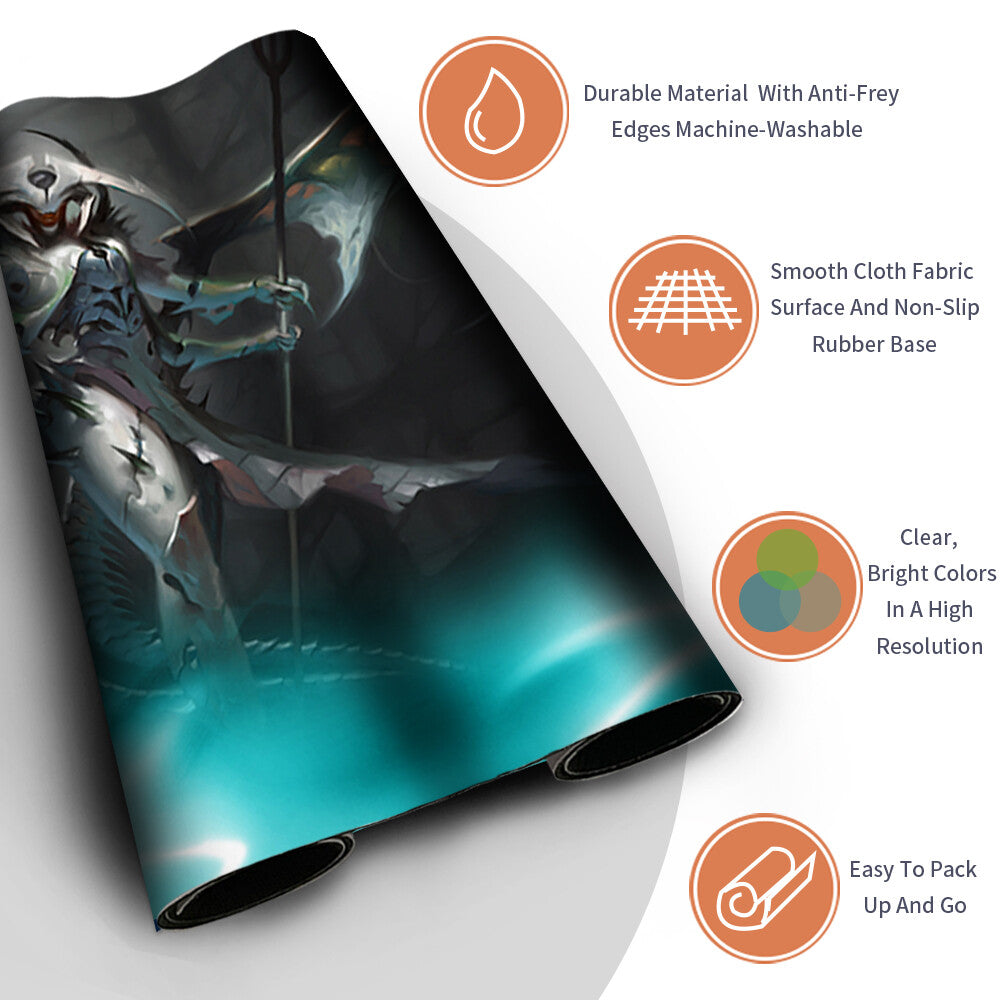 Atraxa Praetors Voic - Magic The Gathering Playmat TCG CCG MTG Playmat Stitched Edge