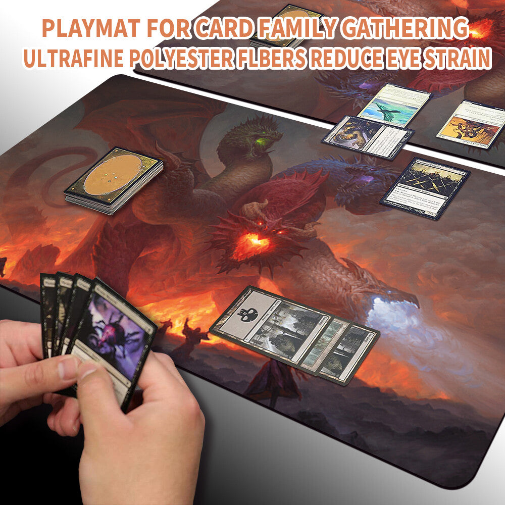 TIAMAT -Board Game MTG Playmat Mousepad Playmat of MTG TCG CCG Stitched Edge