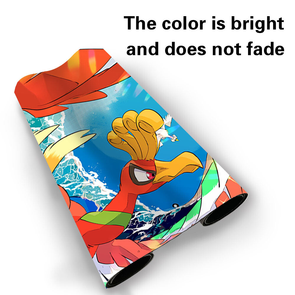 512359 - Board Game Pokemon Ho-Oh Playmat Stitched Edge Games Mousepad Play Mat of TCG