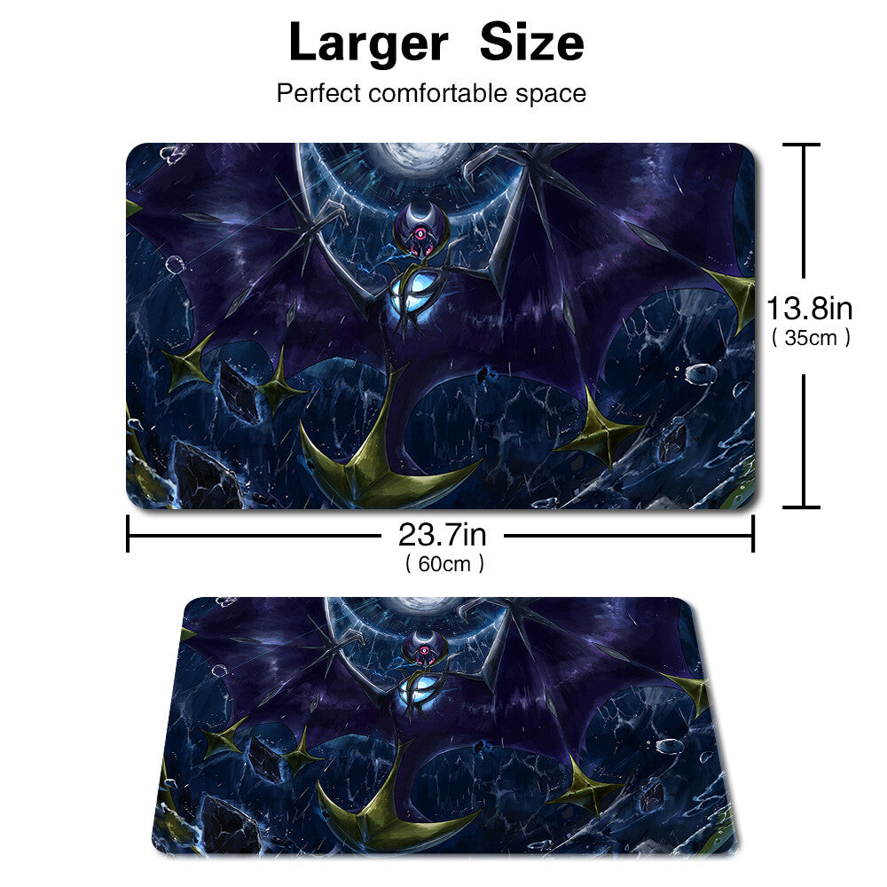 145404 - Board Game Pokemon Lunala Playmat Stitched Edge Games Mousepad Play Mat of TCG