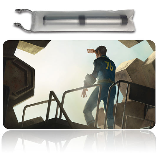 OPEN THE VAULTS - Magic The Gathering MTG Playmat TCG CCG MTG Playmat Stitched Edge