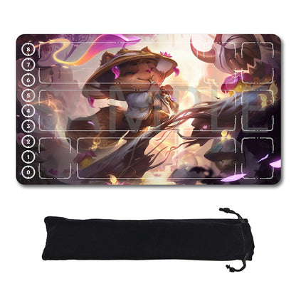 Teemo - League Of Legends Riftbound Playmat 24x14 in + Free Storage Bag