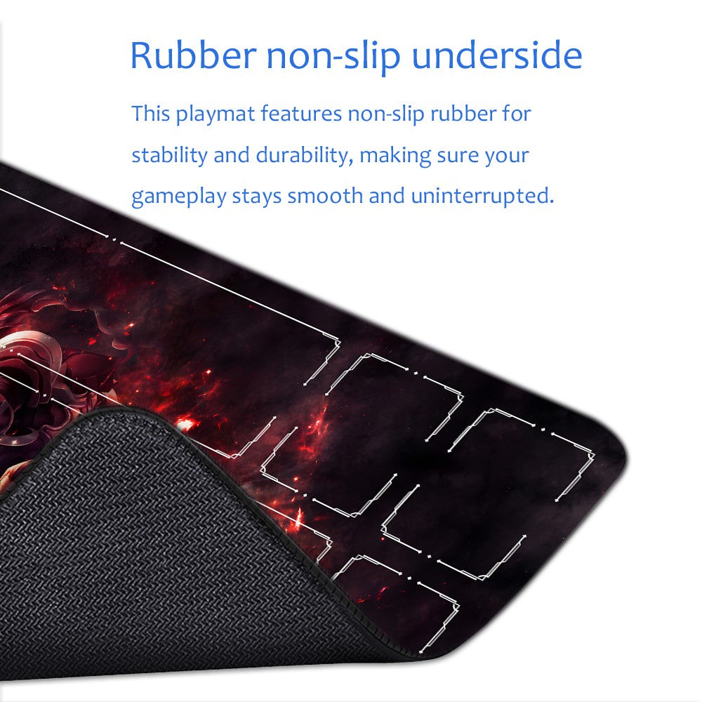 Shadow Fiend - League Of Legends Riftbound Playmat 24x14 in + Free Storage Bag