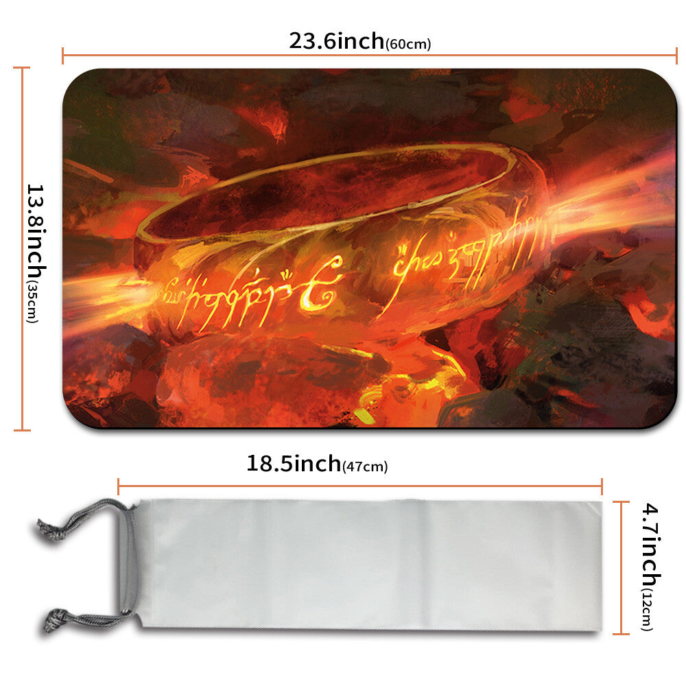 FIERY INSCRIPTION - Magic The Gathering MTG Playmat TCG CCG MTG Playmat Stitched Edge