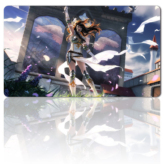 Angelic Destiny - Board Game MTG Playmat Games Mousepad Play Mat of TCG Stitched Edge