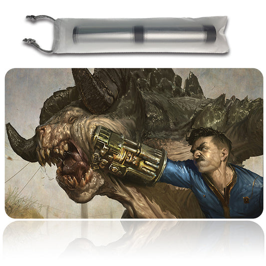 POWER FIST - Magic The Gathering MTG Playmat TCG CCG MTG Playmat Stitched Edge