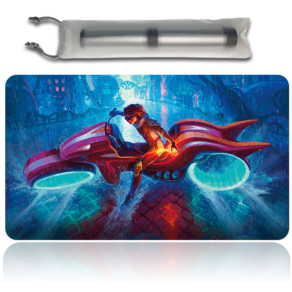 CHANDRA, SPARK HUNTER - Magic The Gathering MTG Playmat TCG CCG MTG Playmat Stitched Edge