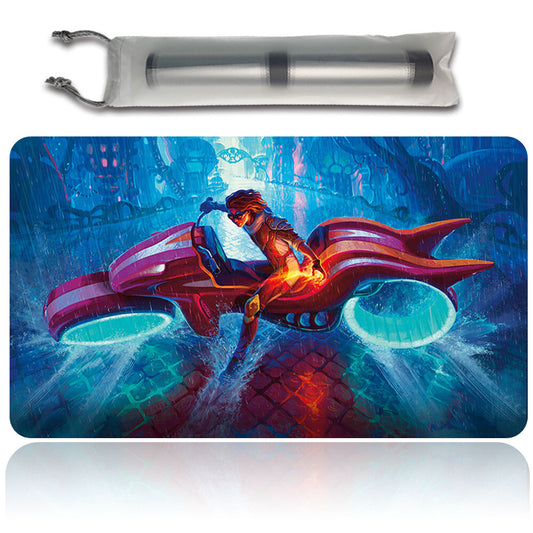 CHANDRA, SPARK HUNTER - Magic The Gathering MTG Playmat TCG CCG MTG Playmat Stitched Edge