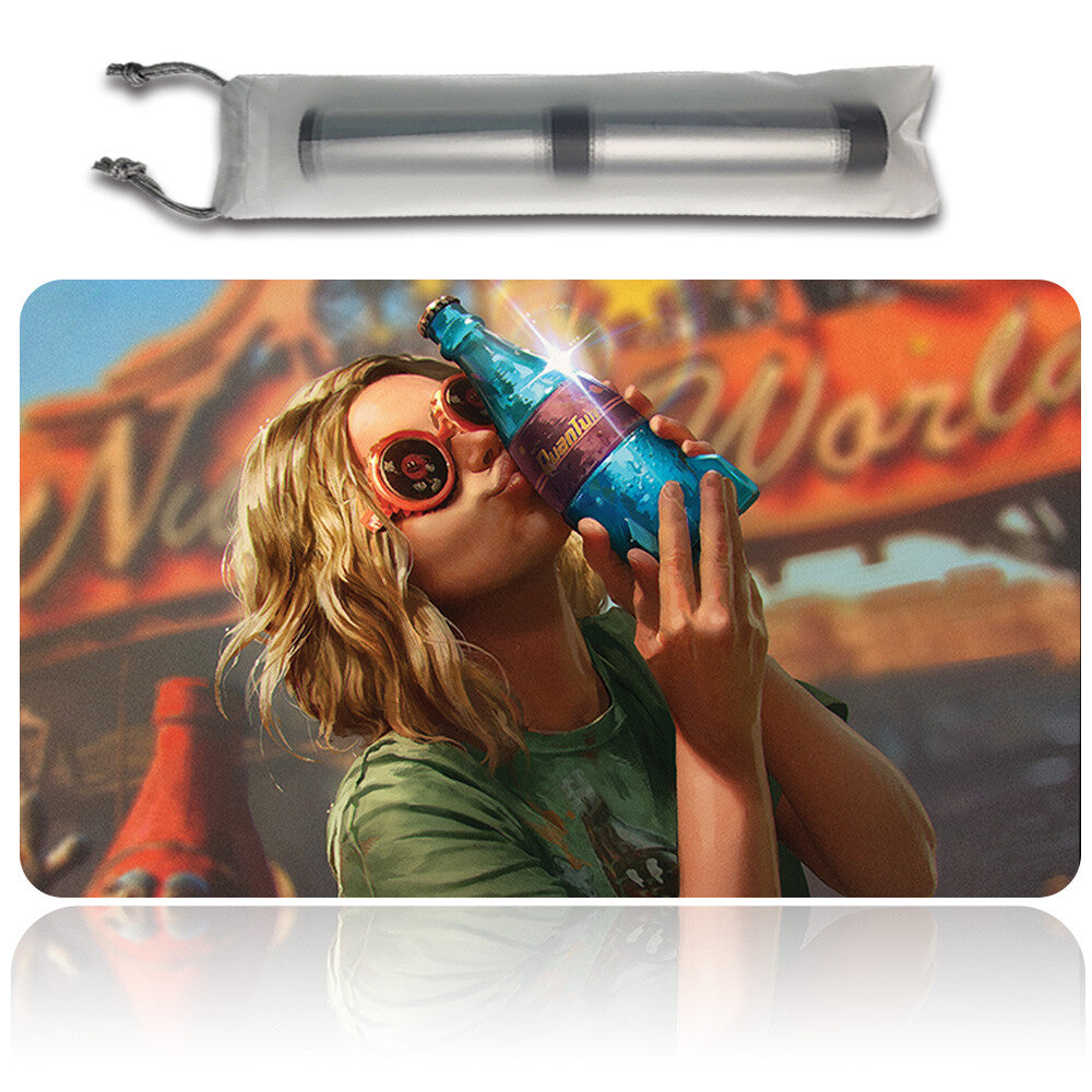 SIERRA, NUKA'S BIGGEST FAN - Magic The Gathering MTG Playmat TCG CCG MTG Playmat Stitched Edge