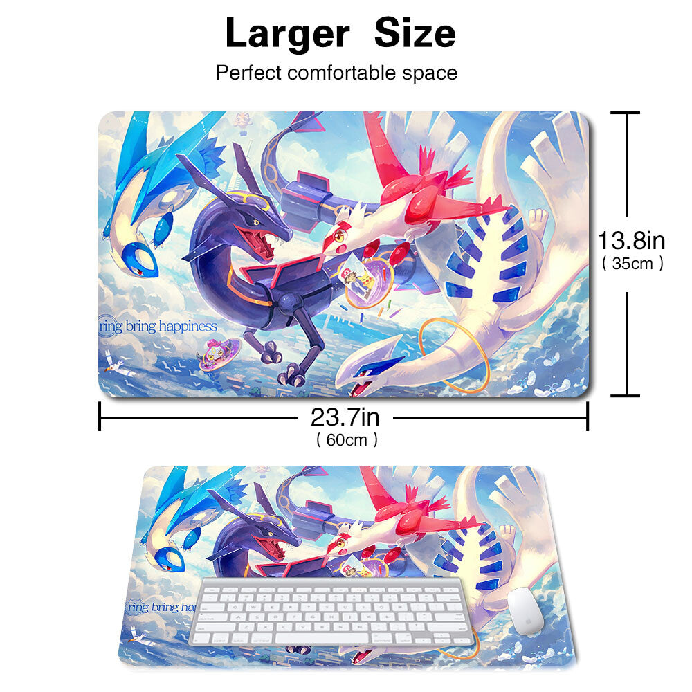 846999 - Board Game Pokemon Rayquaza Playmat Stitched Edge Games Mousepad Play Mat of TCG
