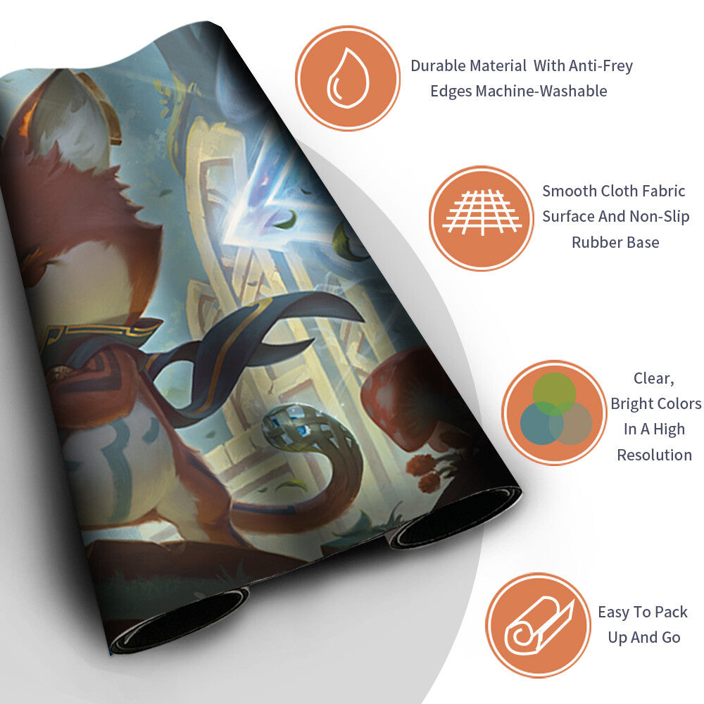 LOOT, EXUBERANT EXPLORER - Magic The Gathering MTG Playmat TCG CCG MTG Playmat Stitched Edge