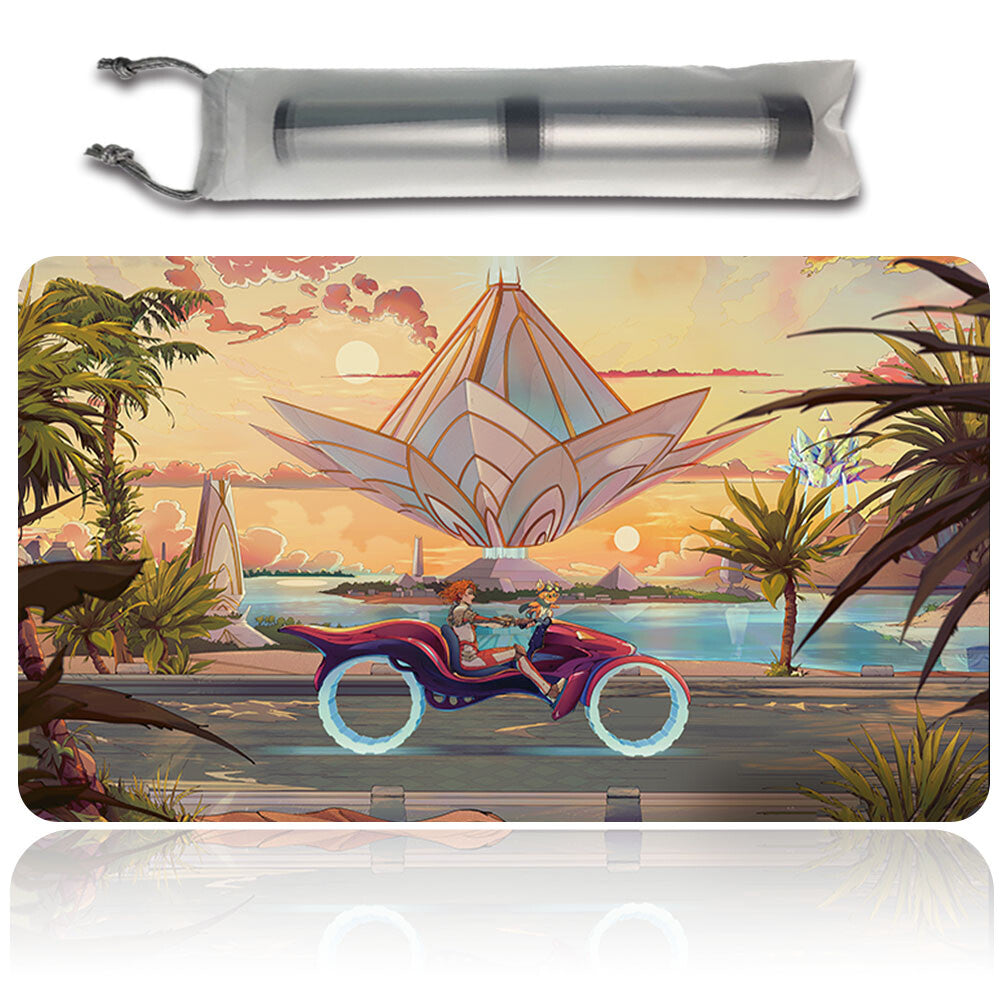 AMONKHET LO-FI - Magic The Gathering MTG Playmat TCG CCG MTG Playmat Stitched Edge