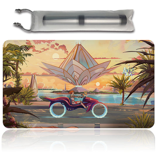 AMONKHET LO-FI - Magic The Gathering MTG Playmat TCG CCG MTG Playmat Stitched Edge