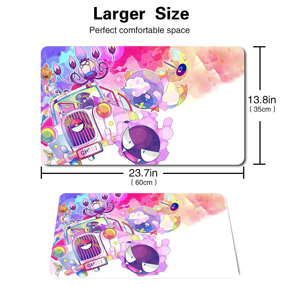 gengar - Board Game Pokemon Playmat Stitched Edge Games Mousepad Play Mat of TCG