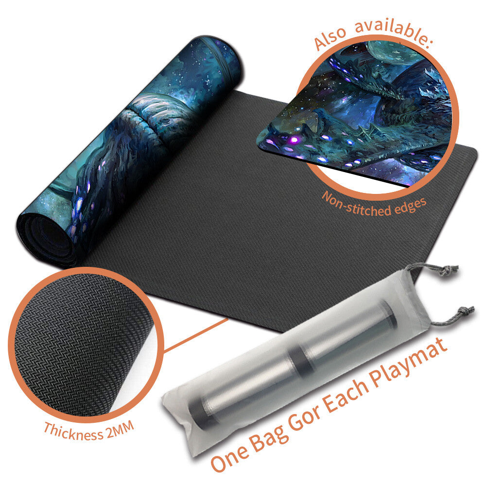 Star Whale - Magic The Gathering MTG Playmat TCG CCG MTG Playmat Stitched Edge