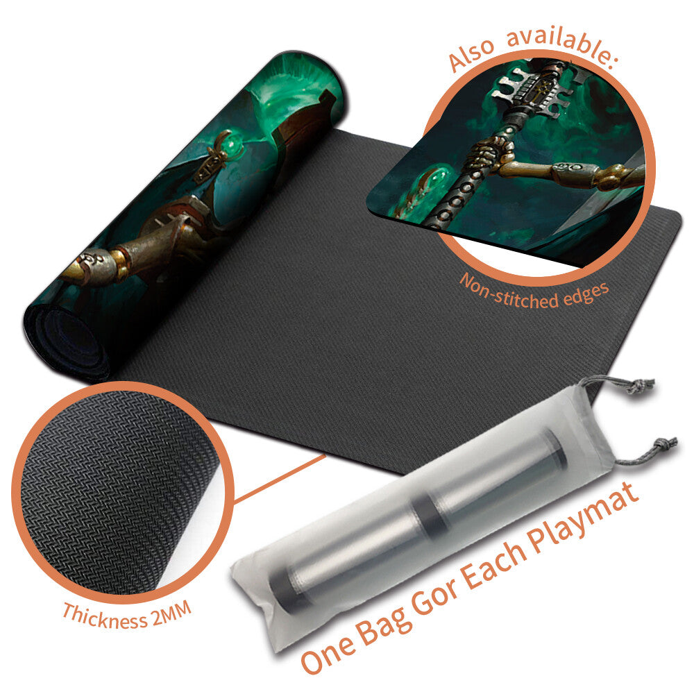 SZAREKH, THE SILENT KING -Board Game MTG Playmat Mousepad Playmat of MTG TCG CCG Stitched Edge