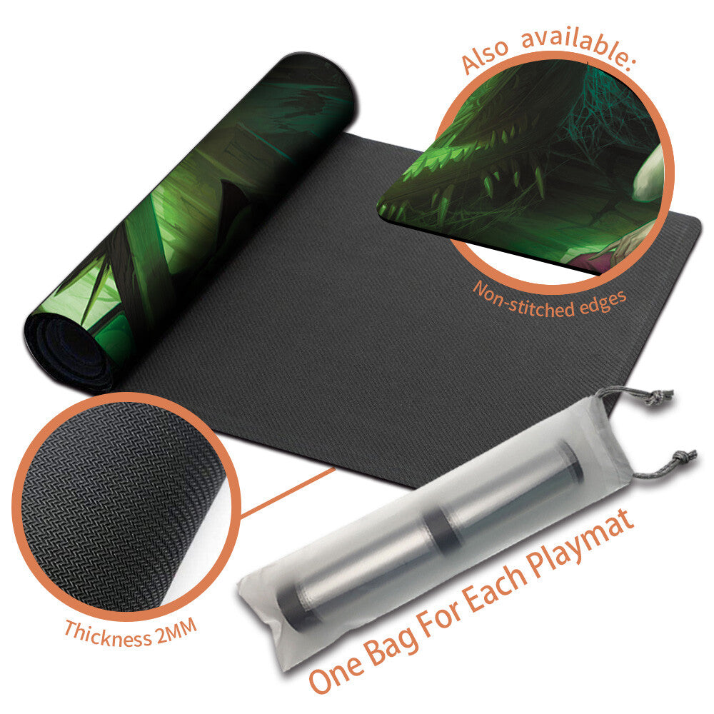 WINTER, MISANTHROPIC GUIDE - Magic The Gathering MTG Playmat TCG CCG MTG Playmat Stitched Edge