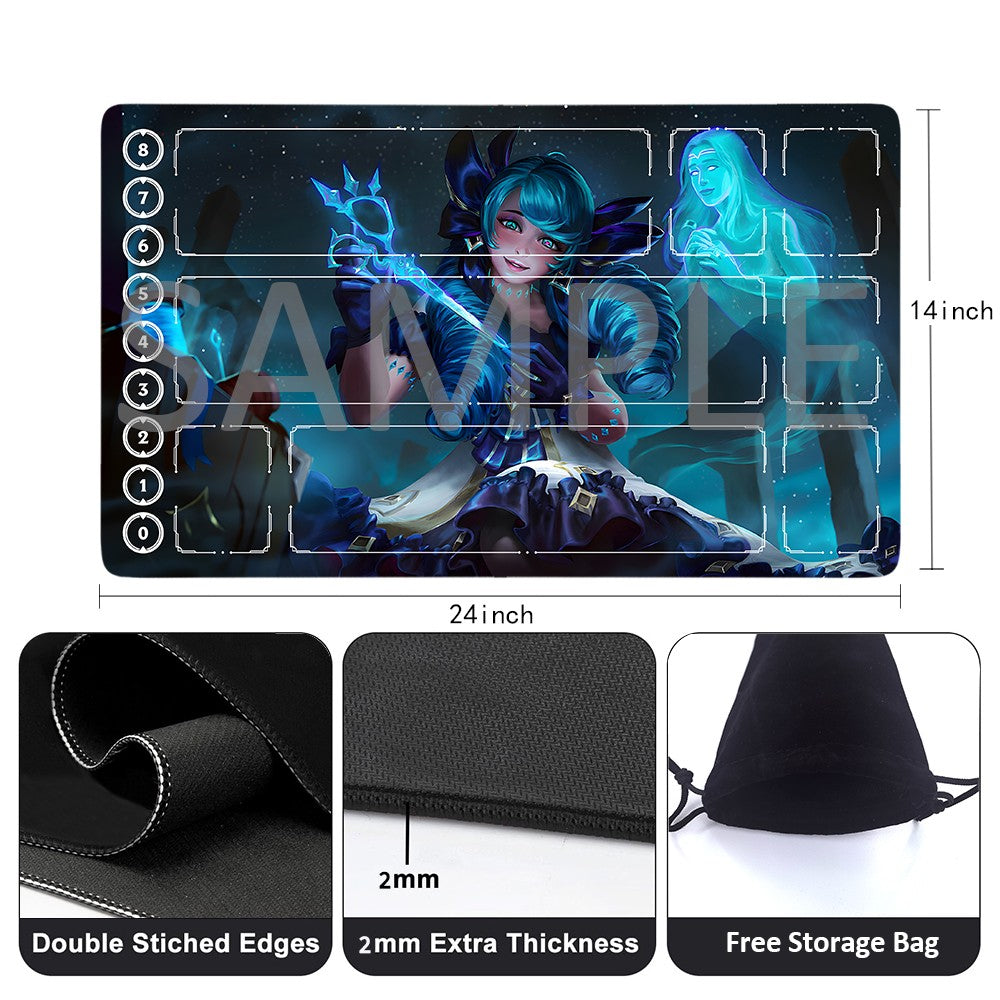 Gwen - League Of Legends Riftbound Playmat 24x14 in + Free Storage Bag