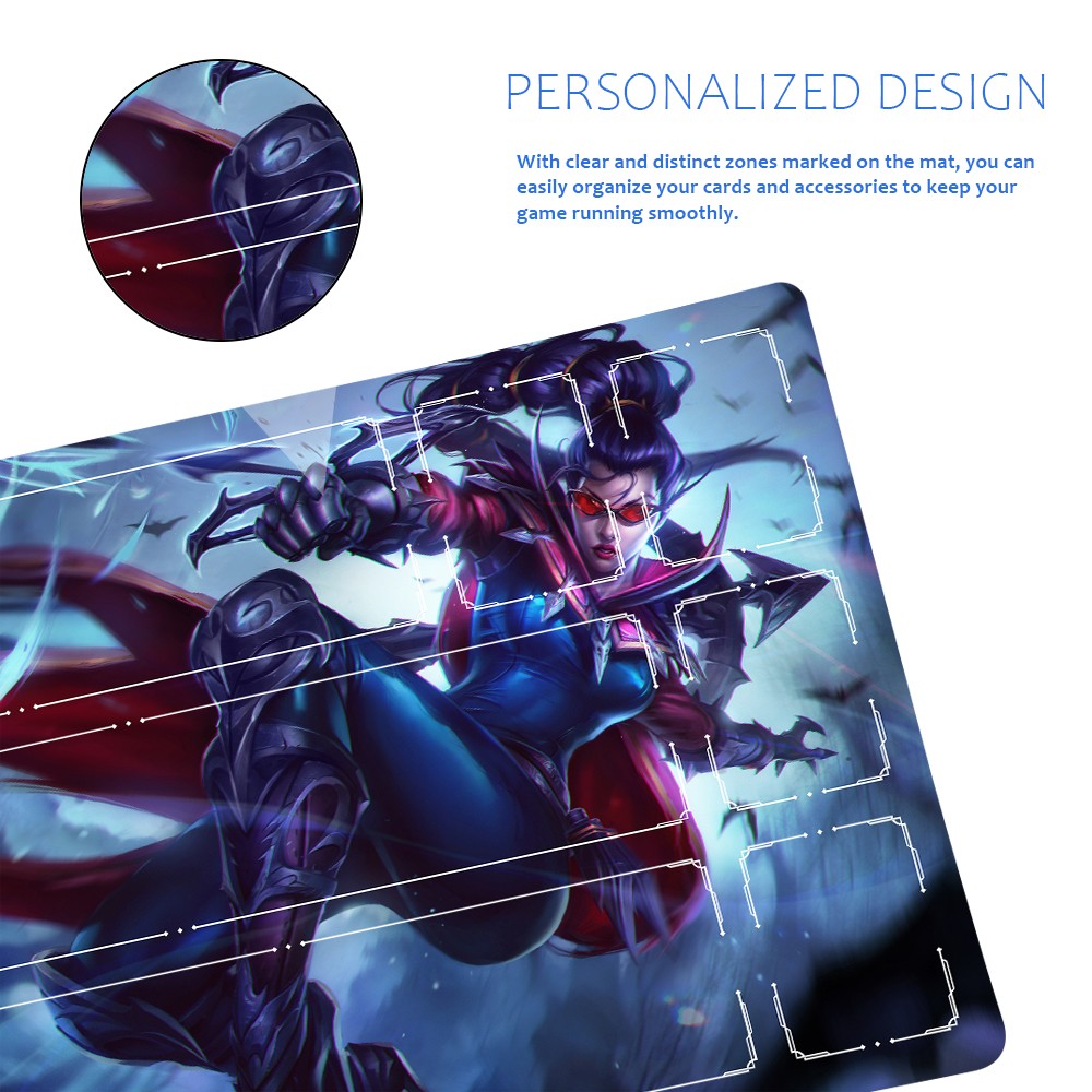 Shauna Vayne - League Of Legends Riftbound Playmat 24x14 in + Free Storage Bag