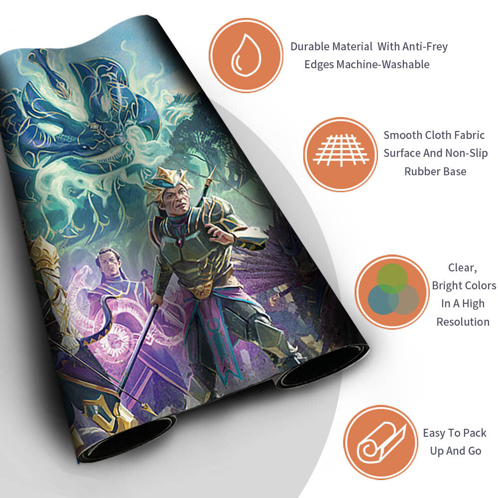 WILL OF THE SULTAI - Magic The Gathering MTG Playmat TCG CCG MTG Playmat Stitched Edge