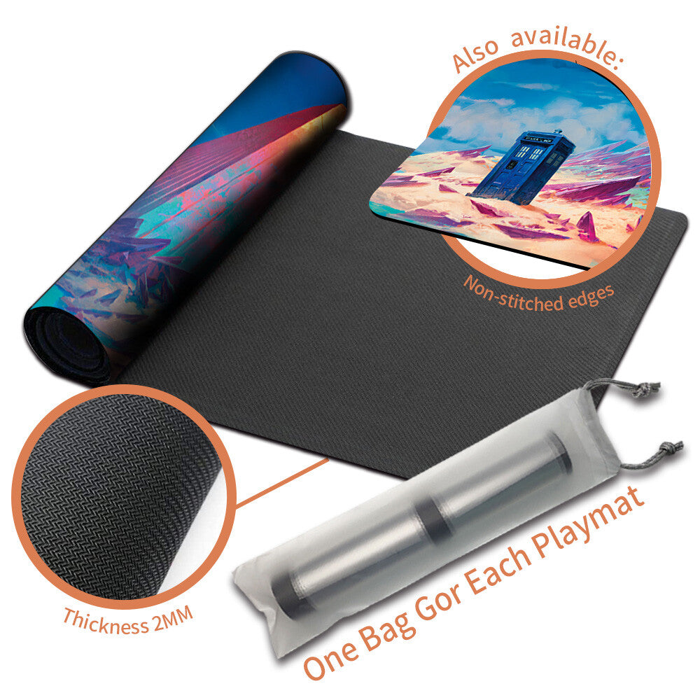 ISLAND - Magic The Gathering MTG Playmat TCG CCG MTG Playmat Stitched Edge