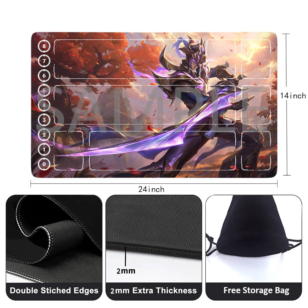 Master Yi - League Of Legends Riftbound Playmat 24x14 in + Free Storage Bag