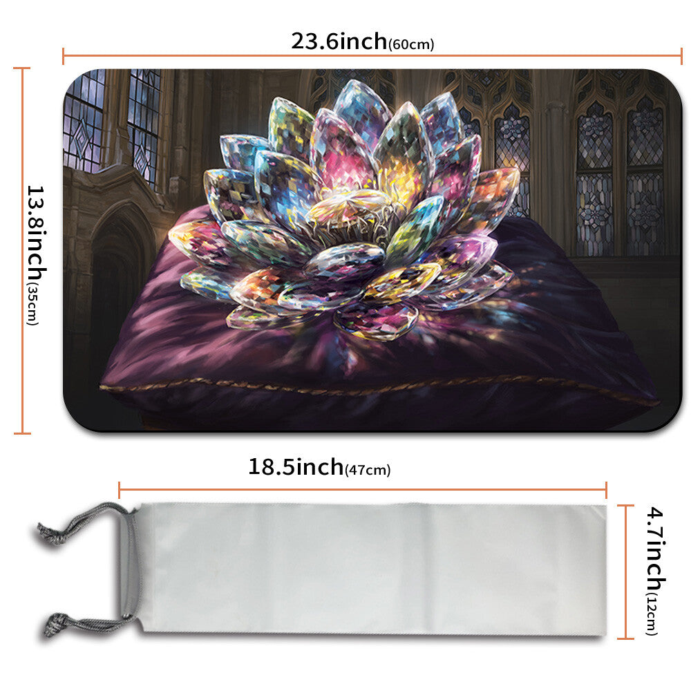 Jeweled Lotus - Magic The Gathering MTG Playmat TCG CCG MTG Playmat Stitched Edge