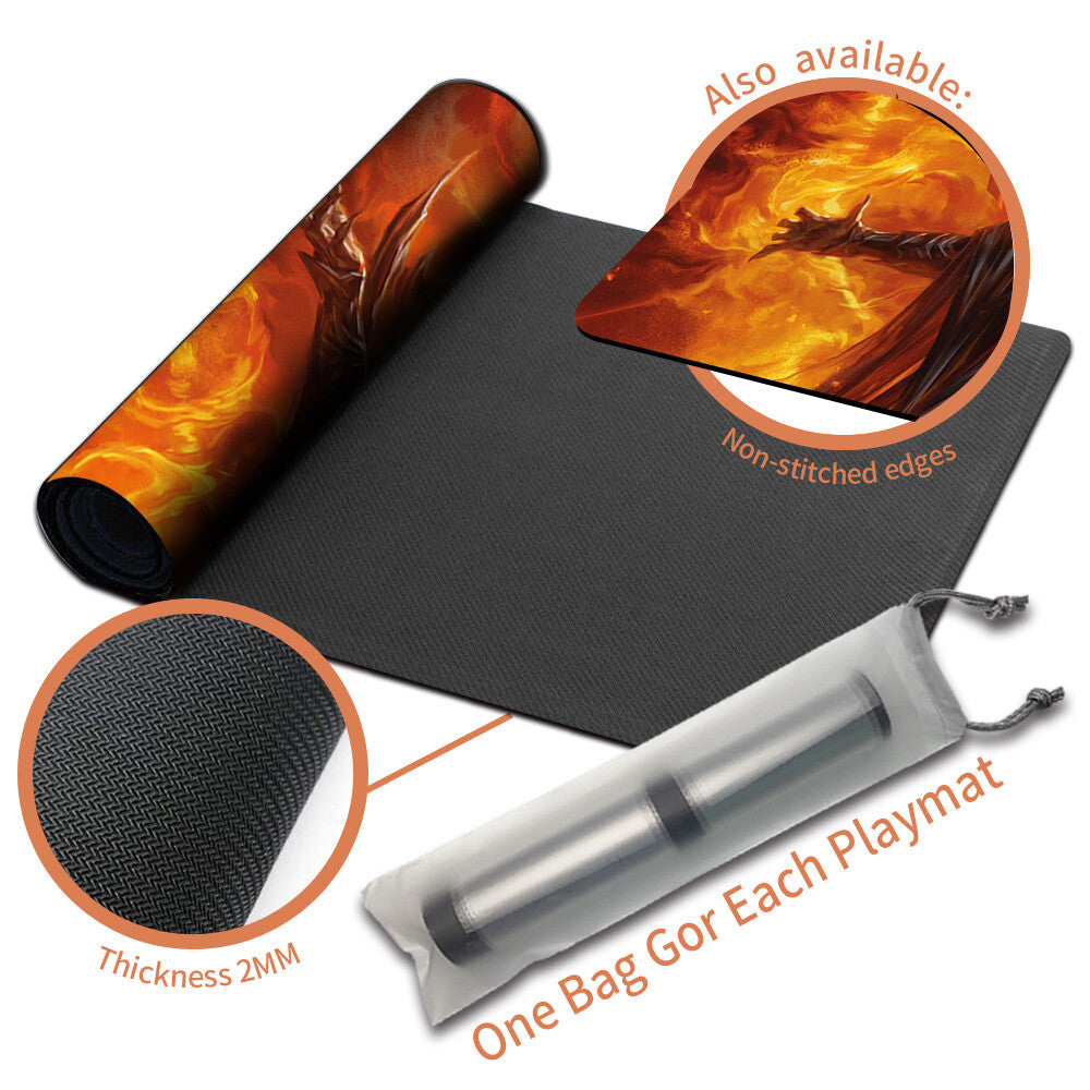 SAURON, THE DARK LORD - Magic The Gathering MTG Playmat TCG CCG MTG Playmat Stitched Edge