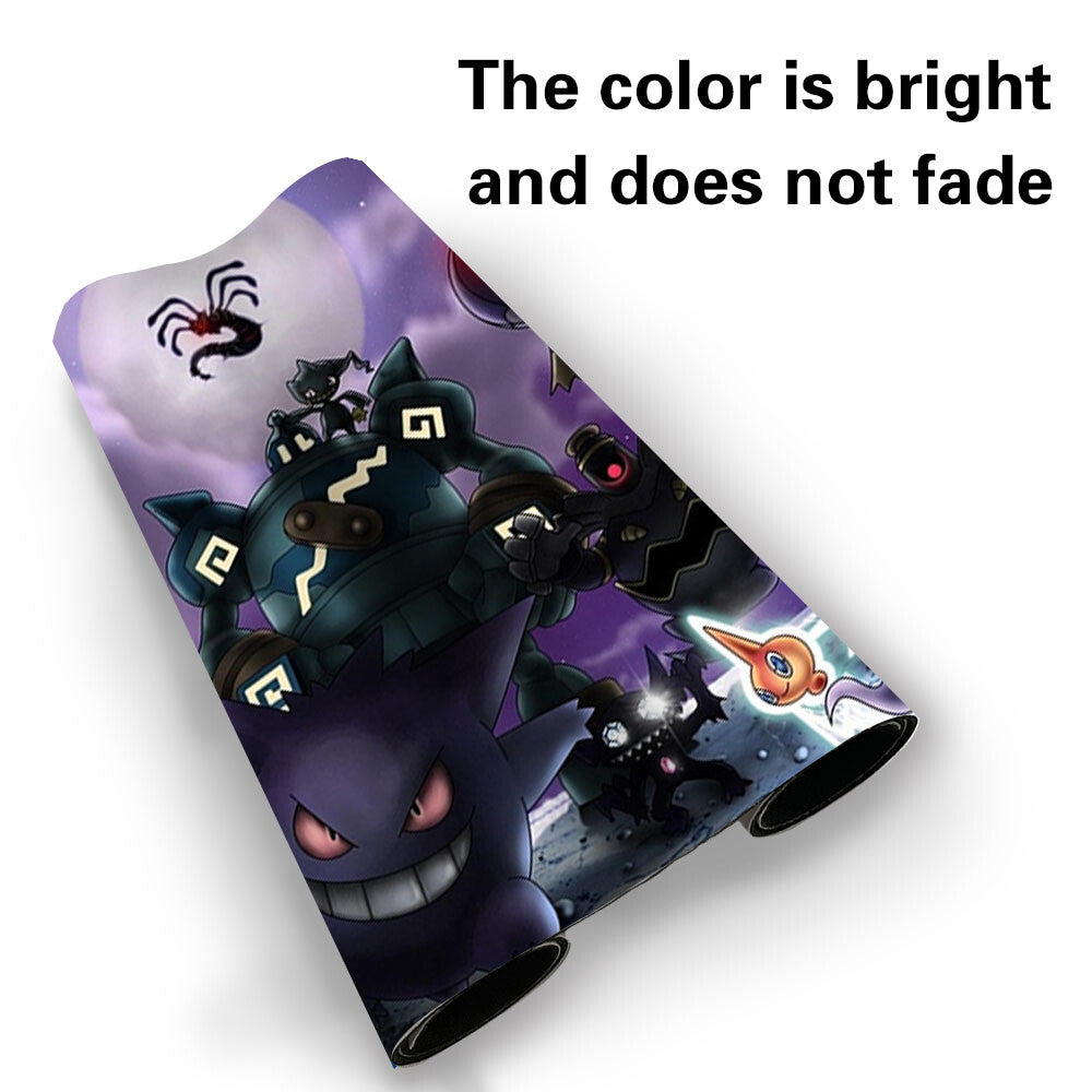Pokemon51 - Board Game Pokemon Gengar Playmat Stitched Edge Games Mousepad Play Mat of TCG