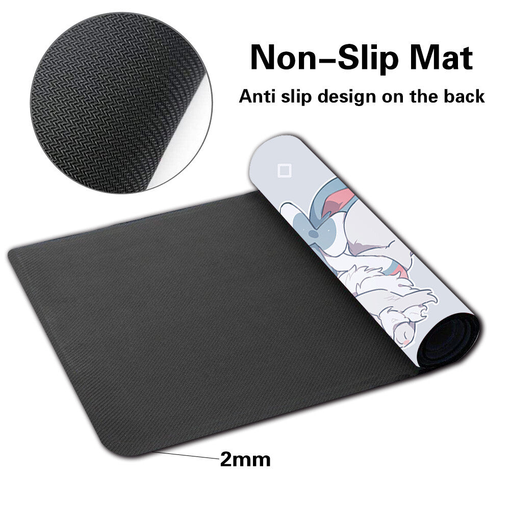 580636 - Board Game Pokemon Eevee Playmat Stitched Edge Games Mousepad Play Mat of TCG