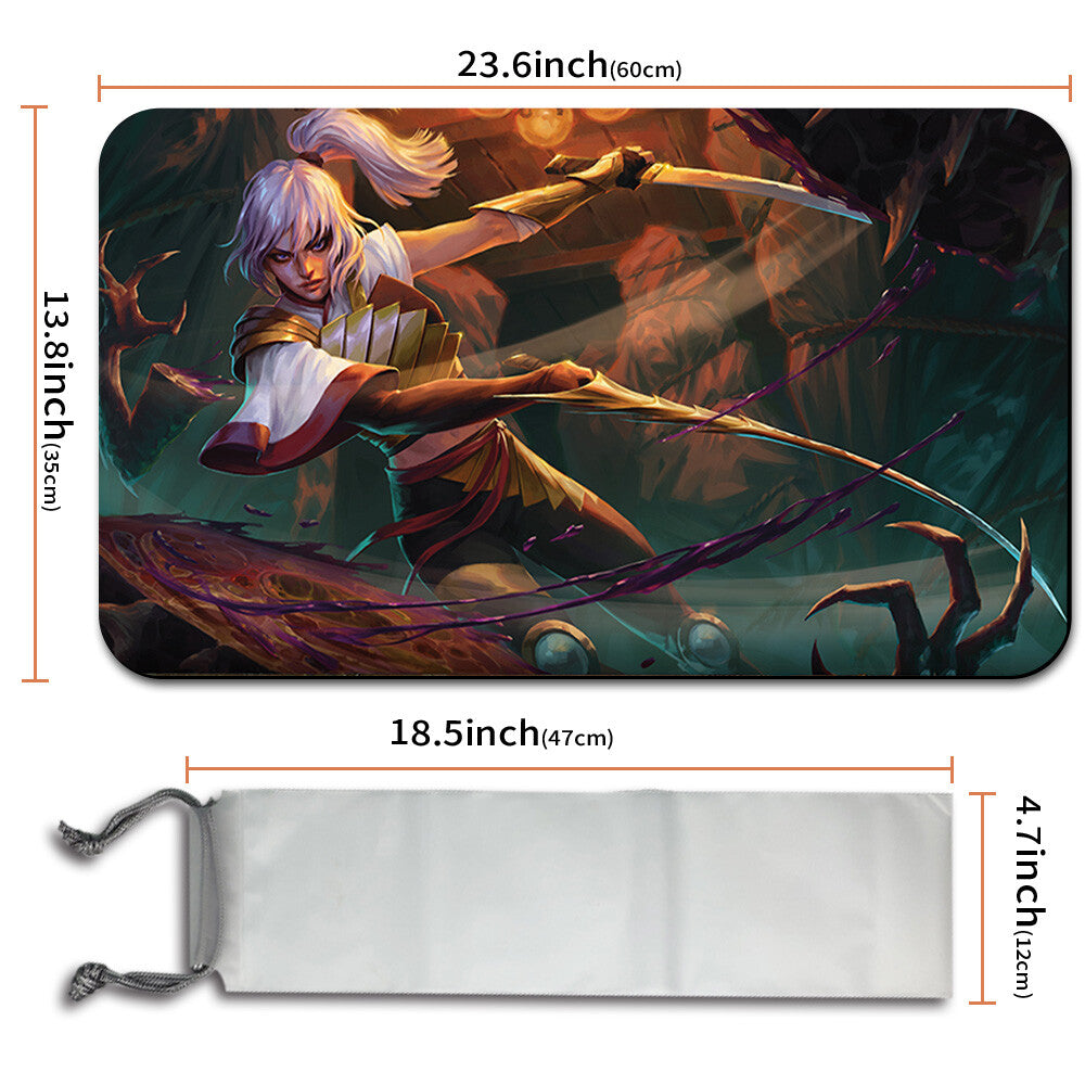 THE WANDERING RESCUER - Magic The Gathering MTG Playmat TCG CCG MTG Playmat Stitched Edge